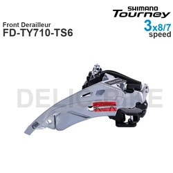 SHIMANO TOURNEY TY TOP SWING Front Derailleur FD-TY710-TS6  (Clamp Band Mount) 3x8/7-speed Original parts