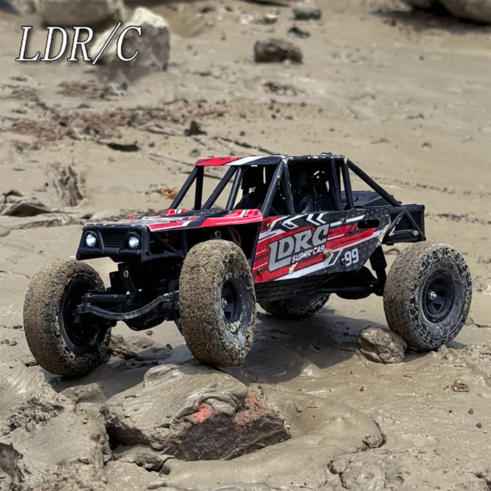LDRC LD18499 Samochód RC 4WD w skali 1/18, zdalnie sterowany crawler 4x4, pojazd terenowy do wspinaczki 2.4G, zabawki dla dzieci i dorosłych