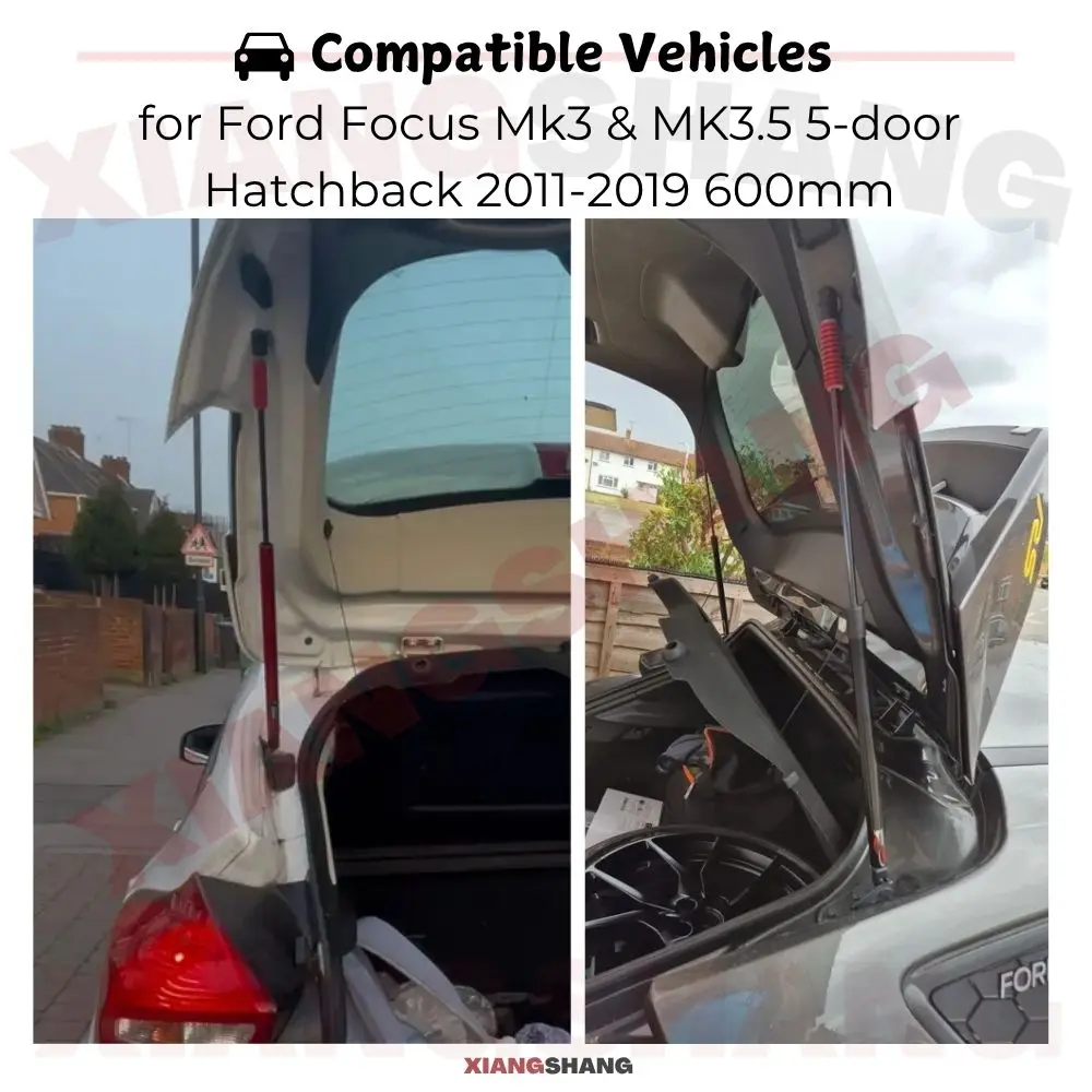 

2 шт. задний демпфер задней двери для Ford Focus Mk3 и 3,5 хэтчбек 2011-2019 с пружинными газовыми стойками багажника, подъемная опора