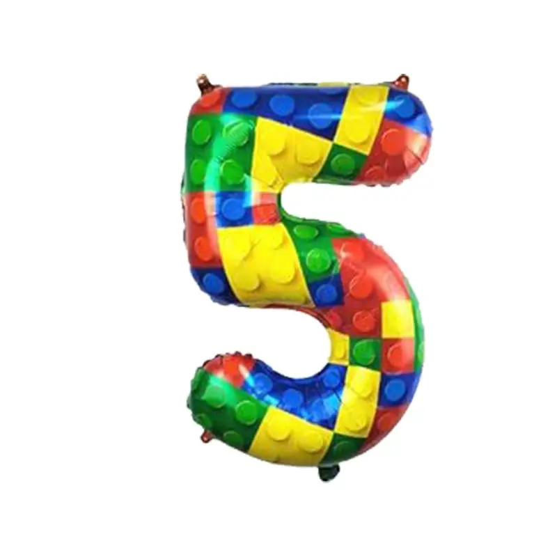 Building Blocks Birthday Party Decoration Party Supplies Tableware Cup Plate Napkin Kid Birthday Event Balloon Banner Backdrop