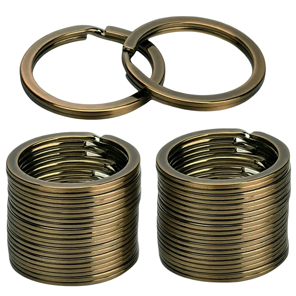 30/50/80 Stück 1 Zoll offene Schlüsselringe, flache Schlüsselringe für Schlüsselanhänger, Heimorganisation, Autoschlüssel, DIY-Bastelarbeiten