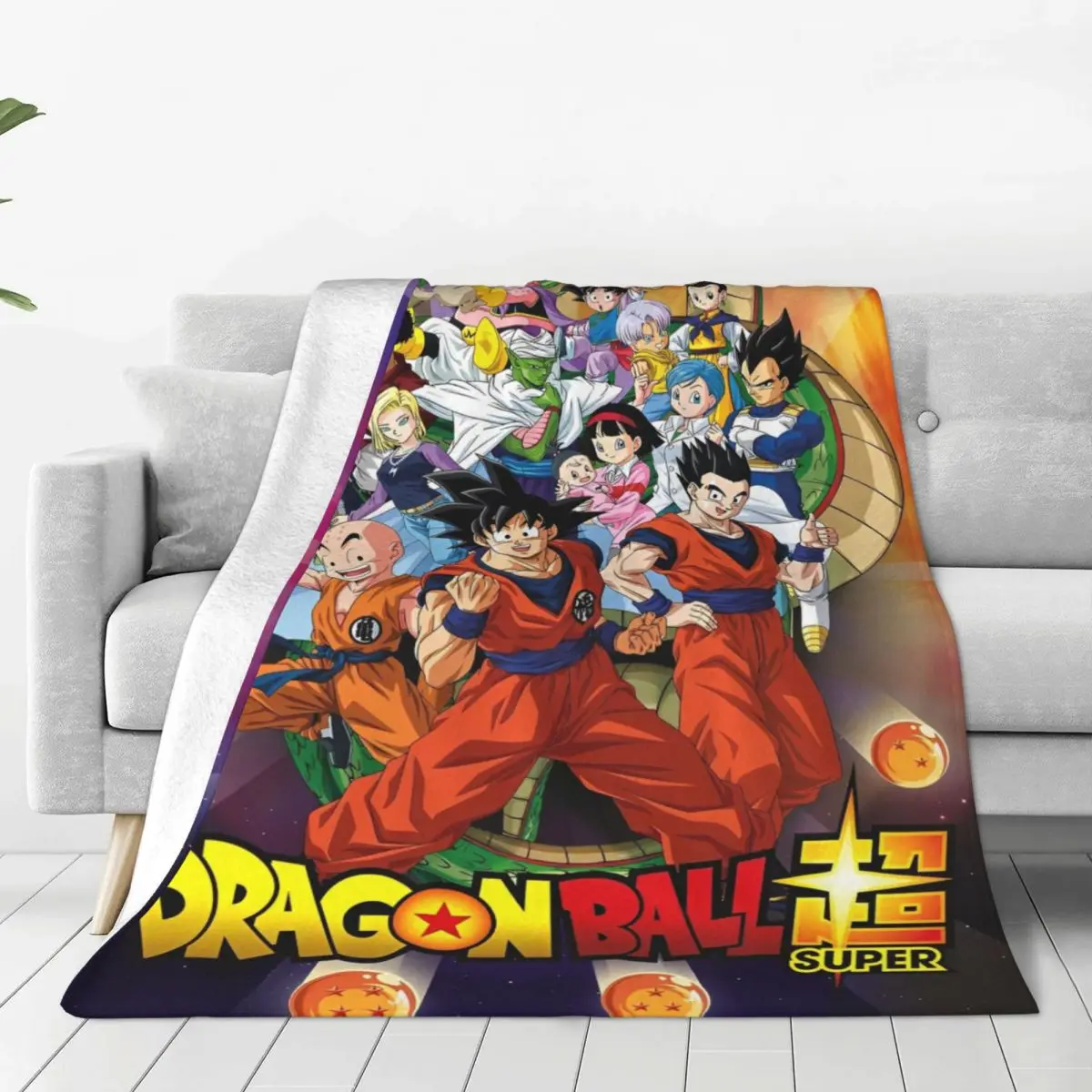 Anime D-Dragons B-Balls Soft Blankets Travel Plush Throw Blanket Funny Bedroom Flannel Bedspread Sofa Bed Cover