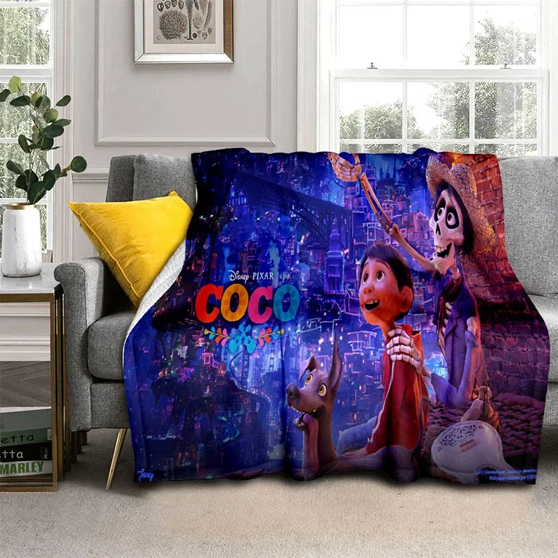 Cartoon 29 Style Coco Day of The Dead Disney Soft Flannel Blanket for Bed Bedroom Sofa Picnic,Throw Blanket for Outdoors Kids 3D