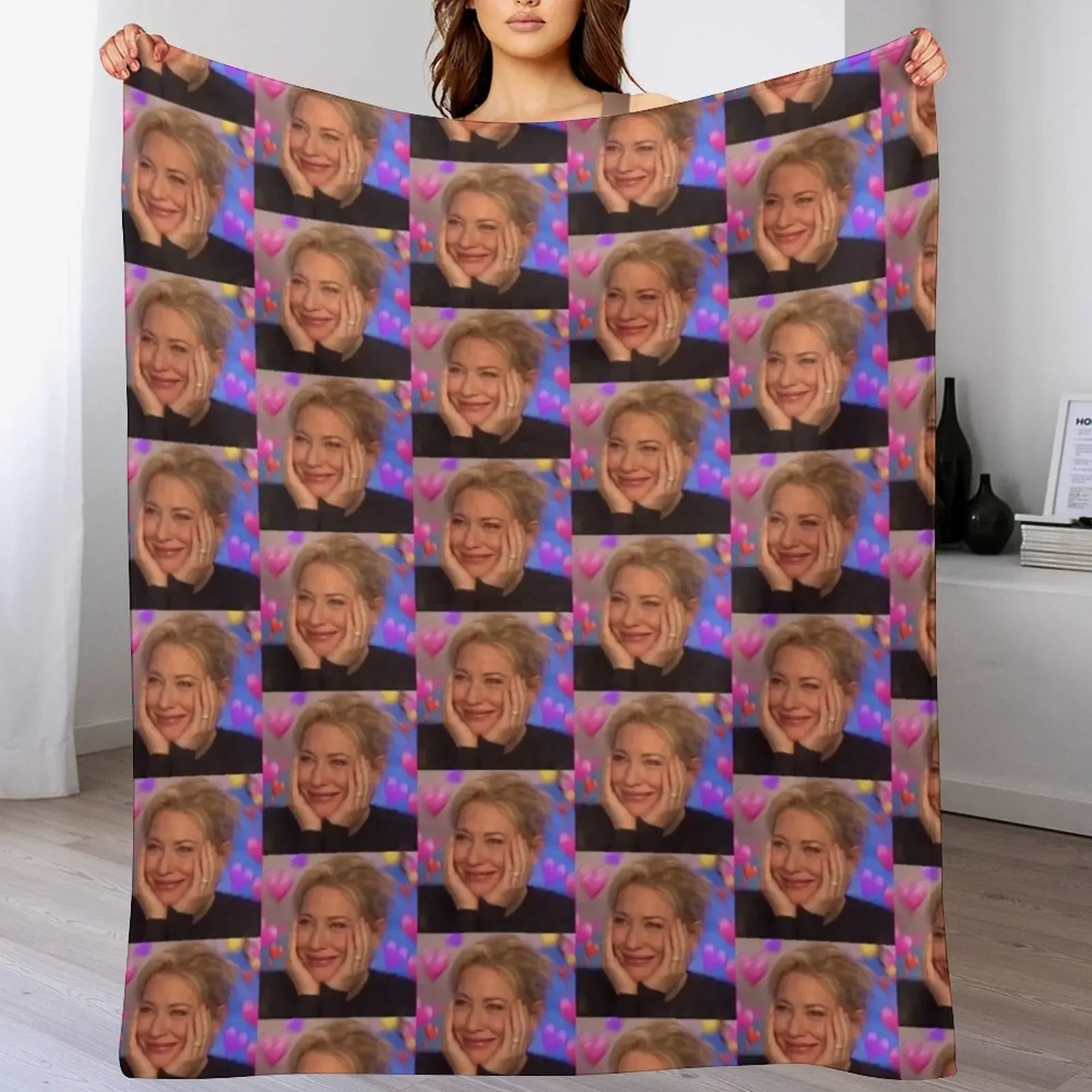 

Cate Blanchett, wholesome Throw Blanket Soft Cozy Blanket for Pet Kids Adults
