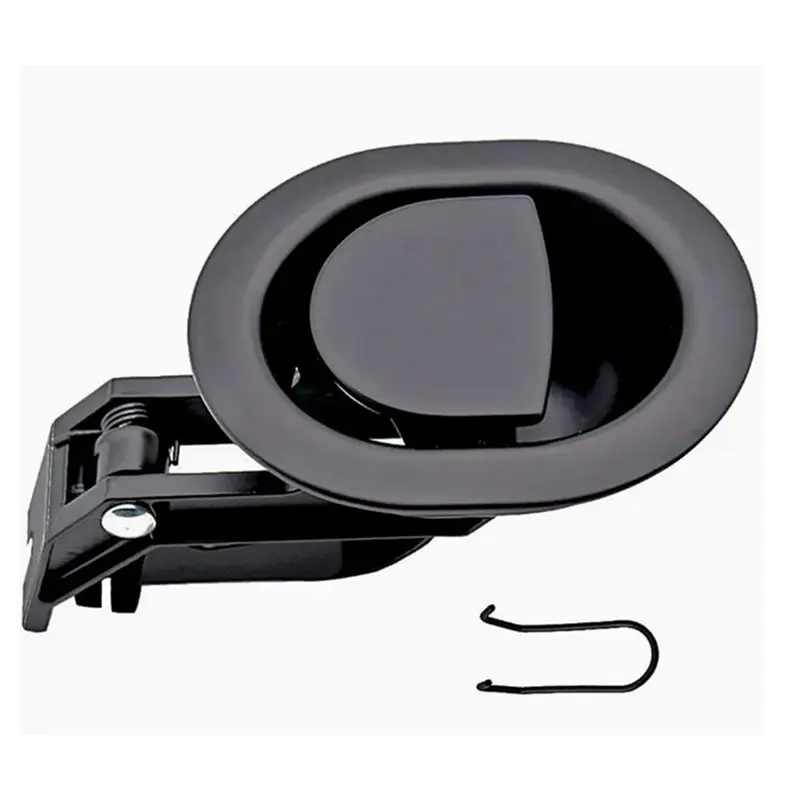 التجزئة 4 قطعة كرسي بلاستيكي الإصدار مقابض سحب البيضاوي أريكة بلاستيكية كرسي استبدال أجزاء دون كابل يناسب كابلات 3 مللي متر و 6 مللي متر #3