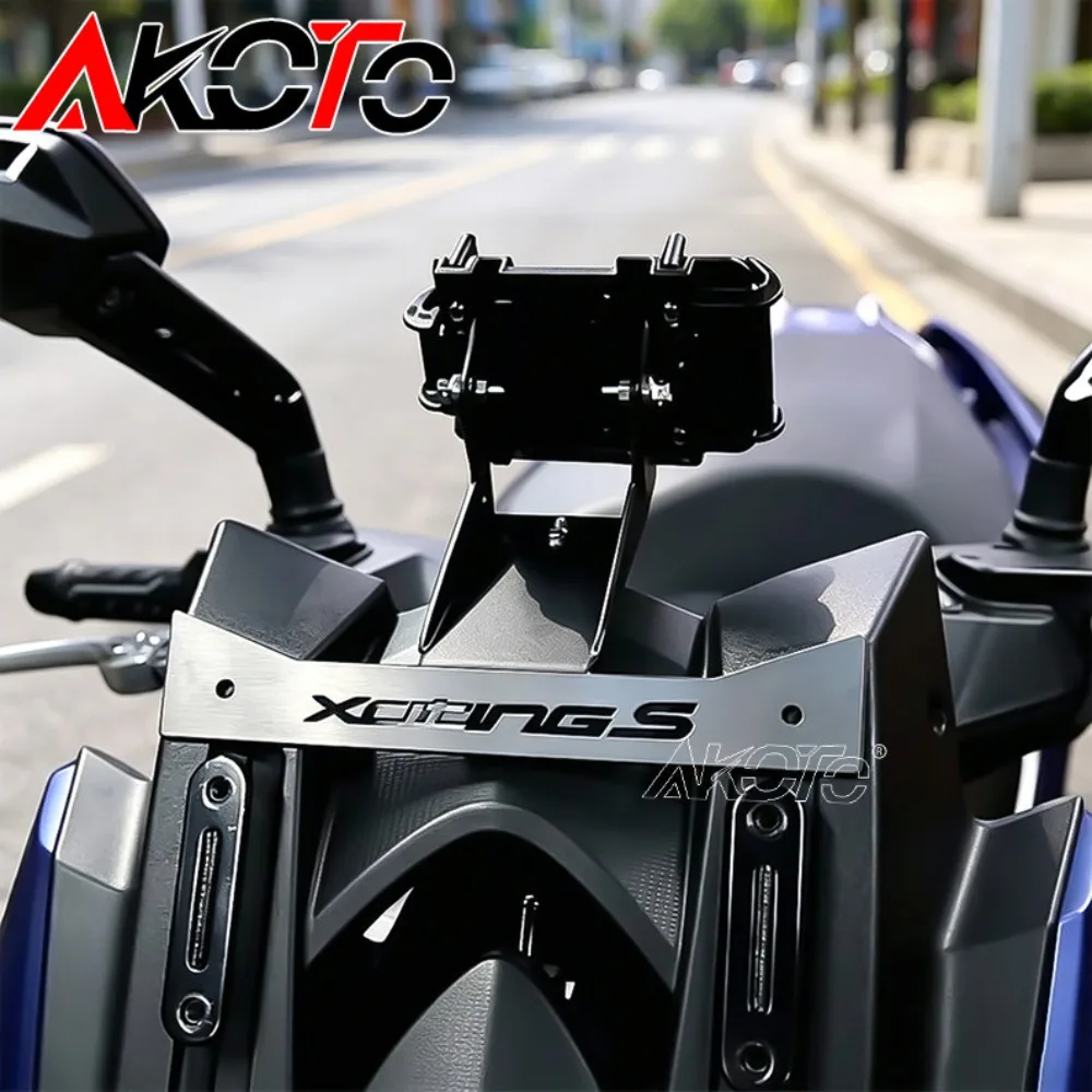 Motorcycle CNC Navigation Bracket GPS Support Mobile Phone Stand Holder For KYMCO XCITING S400 400S XcitingS400 Accessories