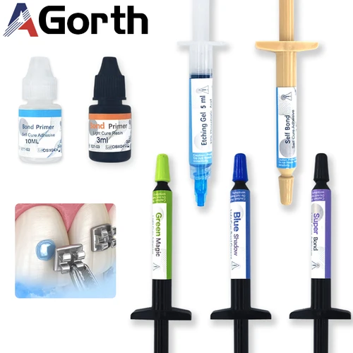 Imagen 2 del producto Adhesivo de ortodoncia Dental, pegamento adhesivo Invisible para soportes de unión, sistema de unión de tubos bucales, Material de dentista