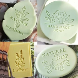 Flower letter natural handmade soap acrylic seal Mini DIY natural organic glass stamp chapter 4-5cm soap making supplies Tools