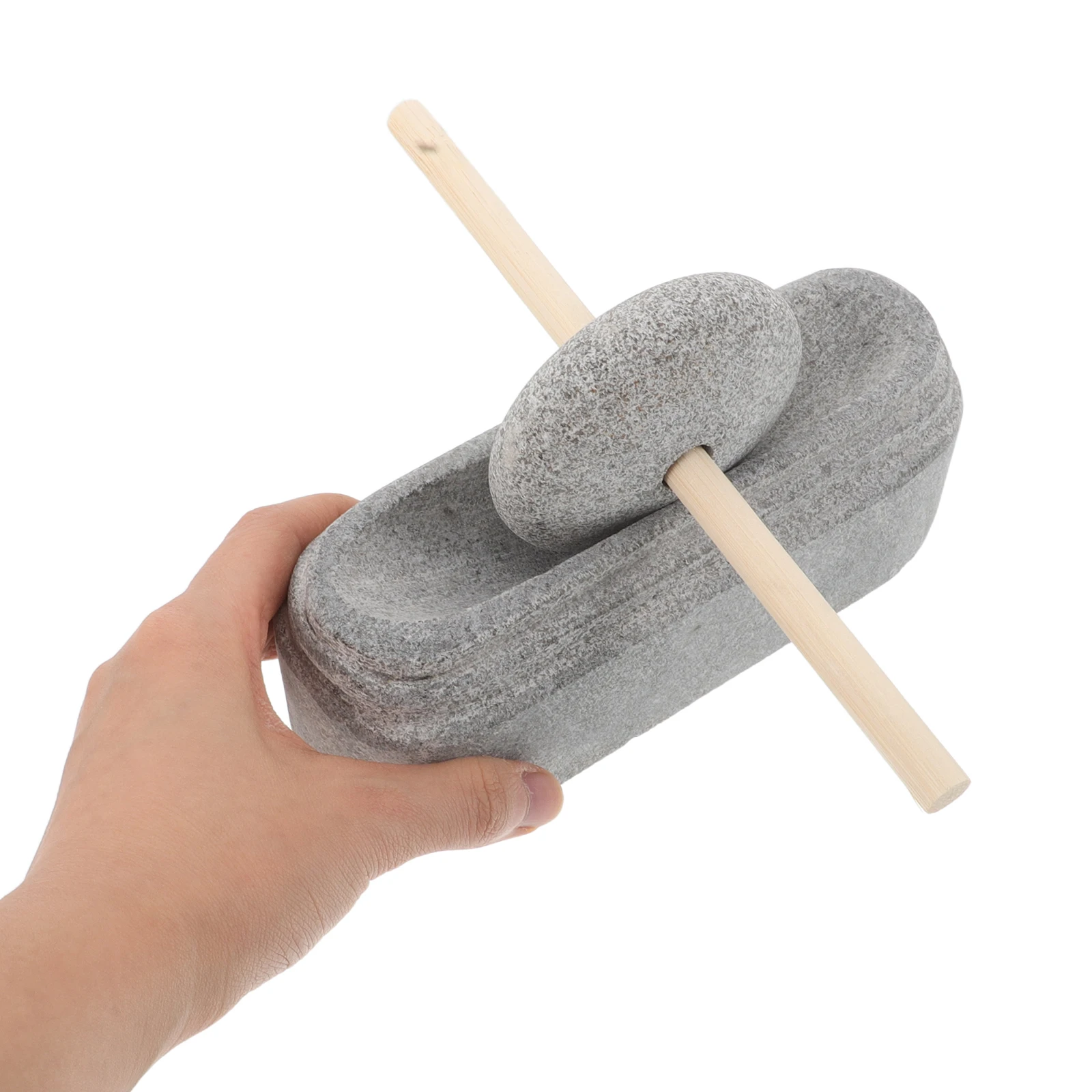 

1 Set Natural Stone Manual Handheld Mill For Spices Coffee Mortar Pestle Bowl Stone Grinding Tool Kitchen