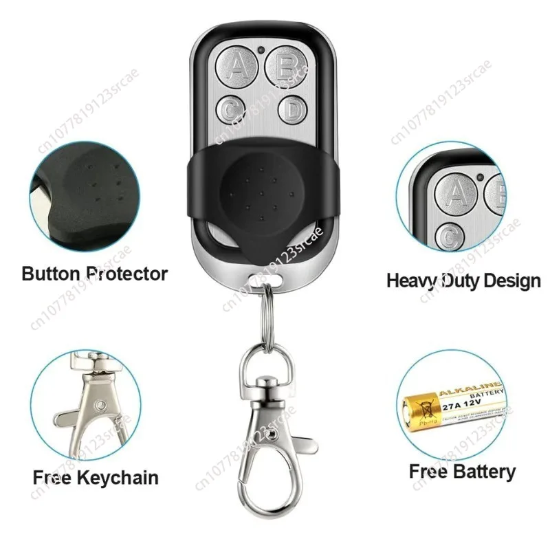 4 Button Clone Code Car Key Orange/Black Wireless Waterproof Garage Door Opener Replicator  Car Door Remote Control