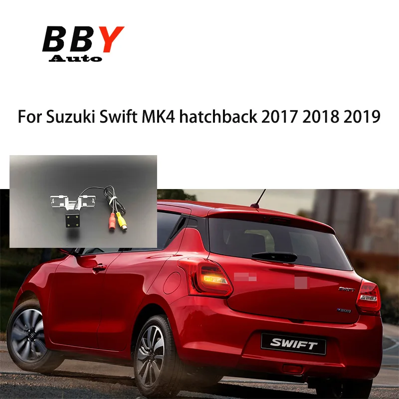 

Камера заднего вида для Suzuki Swift 2017 2018 2019 MK4 хэтчбек ночного видения, резервные камеры транспортного средства, задняя камера номерного знака