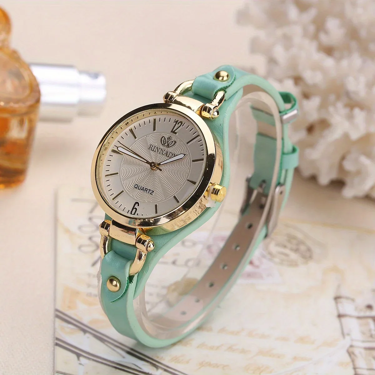 Leather Strap Watch Strap Fashion Quartz Watch Fancy  Jewelry Sophisticated And Watch