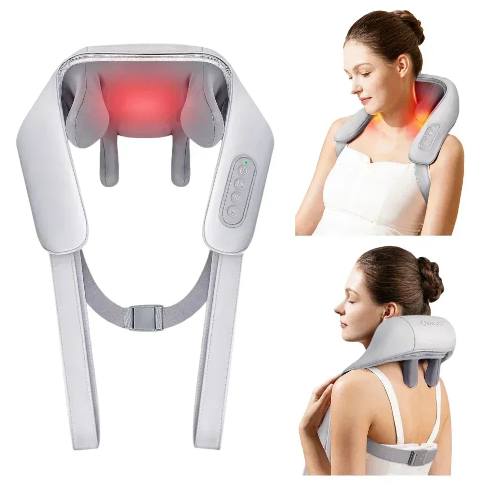 Nuovo Mini Rilassatore Portatile Draga Impastare Smart Electric Wrap Riscaldato Trapezius Muscolo Collo Scialle di Massaggio Shiatsu Multifunzionale