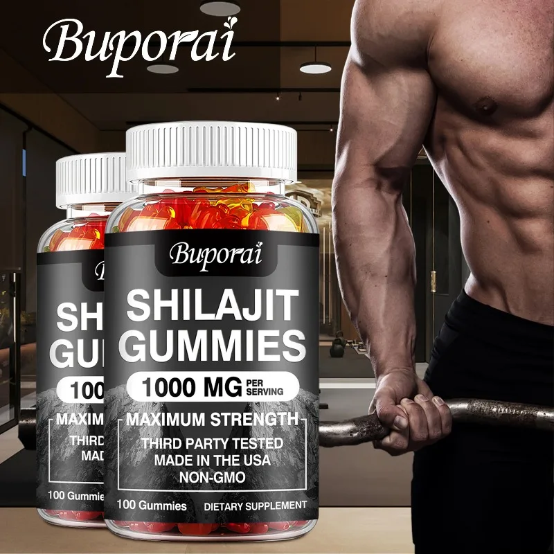 Himalayan Shilajit Resin Gummies - Energy Boost Help with Muscle Recovery Reduce Fatigue Easy To Use