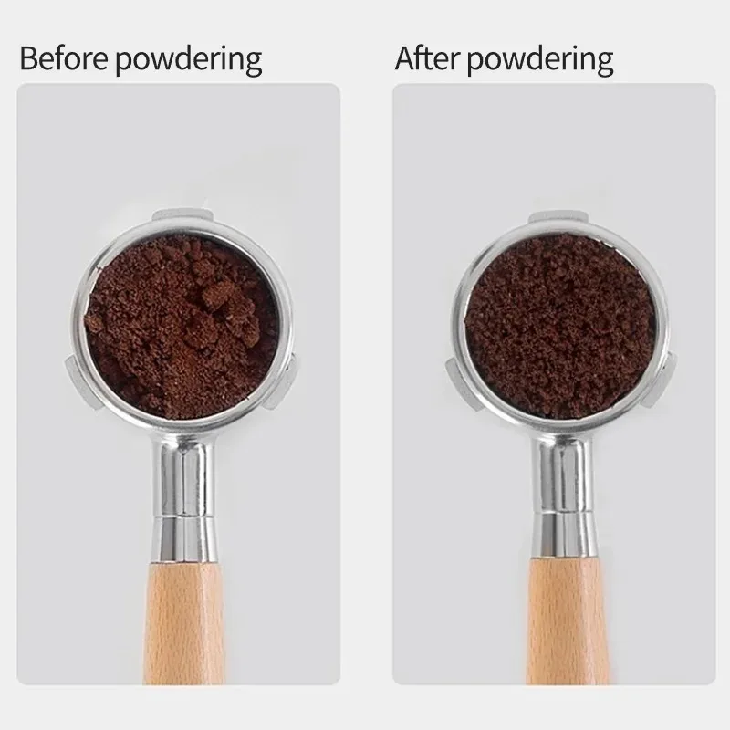 Wood Handle Needle Coffee Distributor Espresso Powder Stirrer Hand Distribution Tool For Home Cafe Barista Use view 2