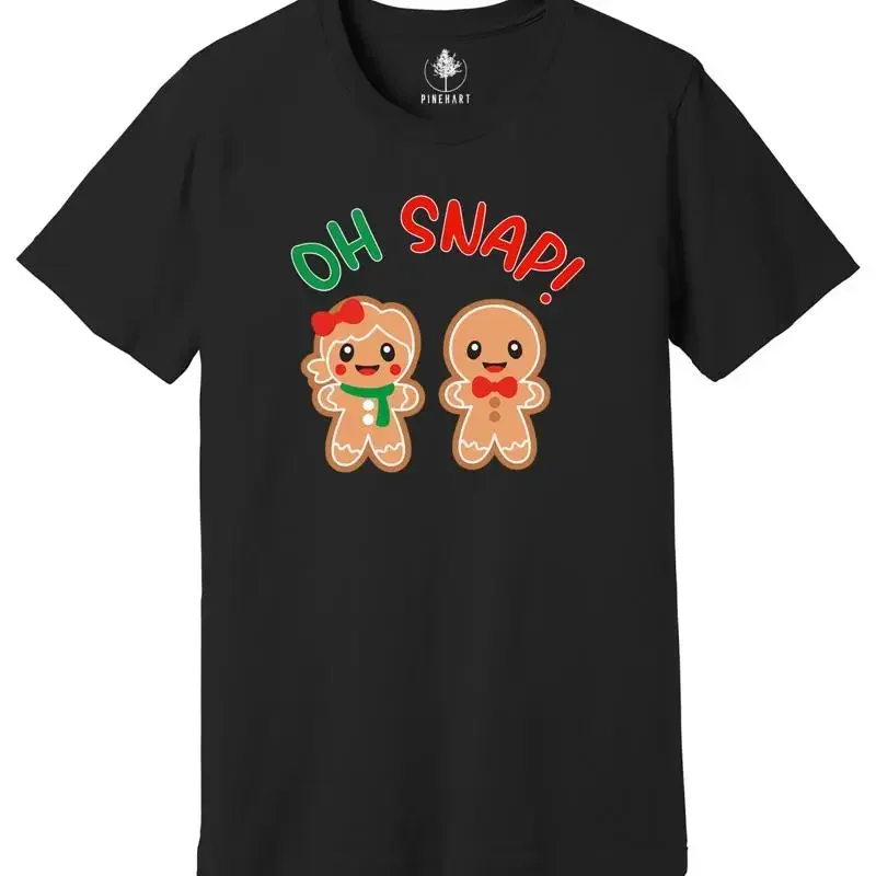 Oh Snap Gingerbread Shirt, Christmas Gingerbread Tee, Cute Christmas Costume