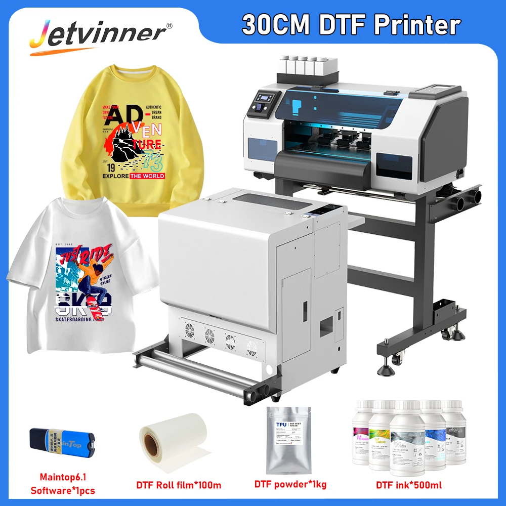 

A3 DTF Printer For Dual Epson XP600 DTF Printer Direct to Film Transfer Printer T shirt Printing Machine with Holder For Fabric