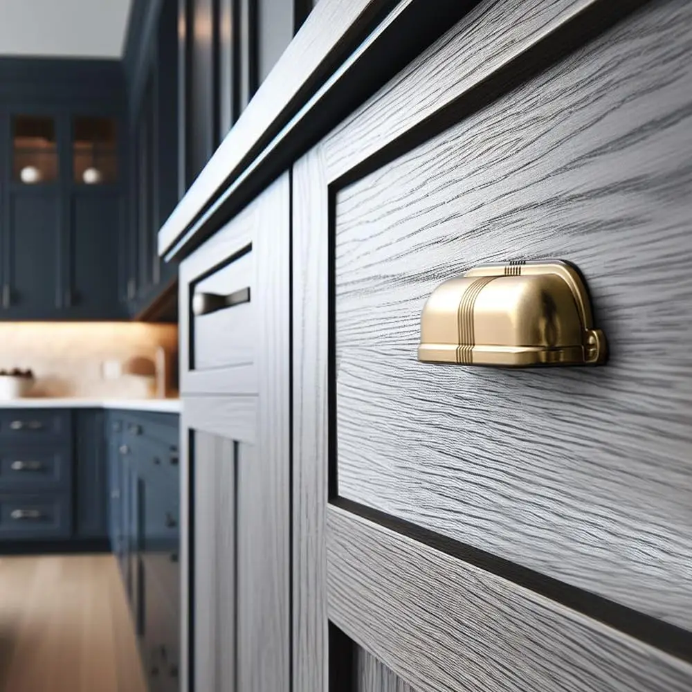 6 عبوات من الأكواب النحاسية العتيقة مقاس 3 بوصات مع تصميم حزام مزخرف، مقابض صندوق عتيقة أنيقة للمطبخ والأثاث