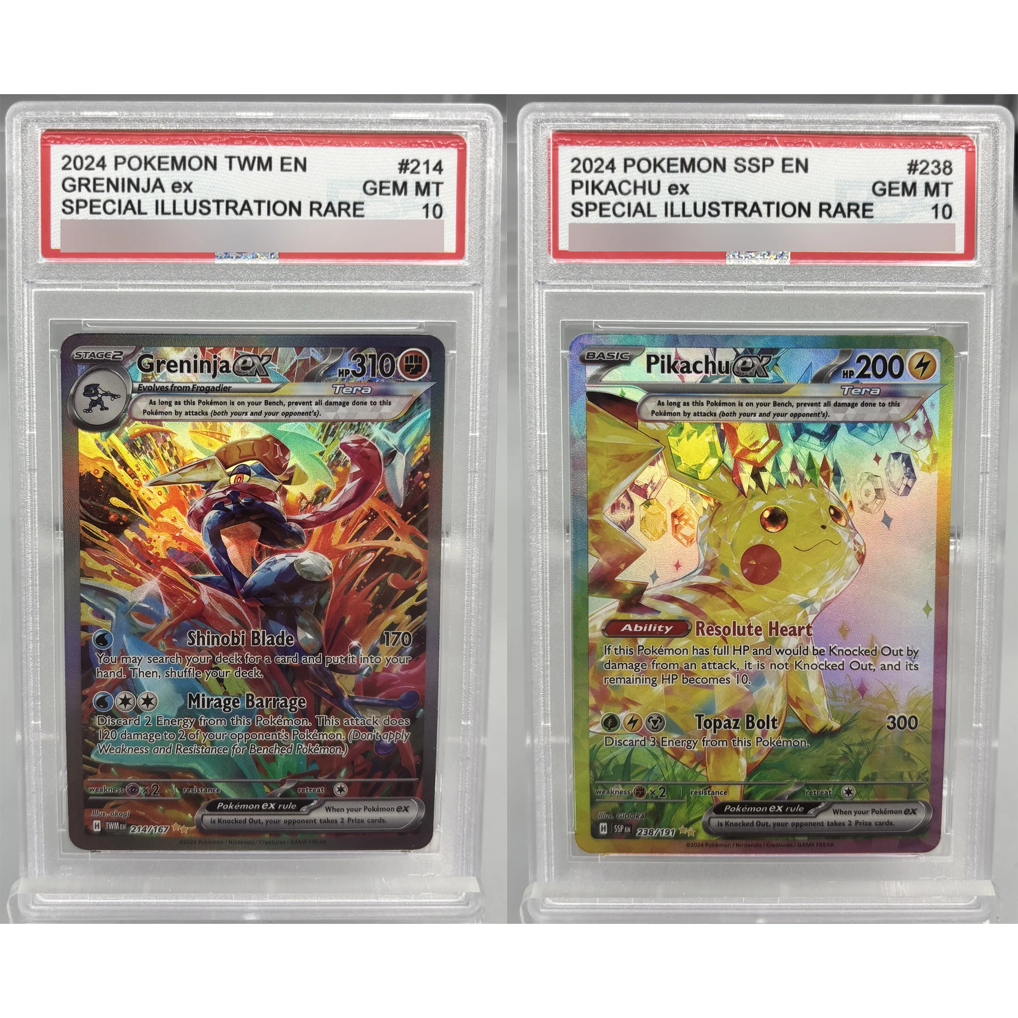

Self Made English Version PTCG Greninja Mew Mewtwo Charizard Rating Card Diy Copy Version Anime Collection Card Gift Toy