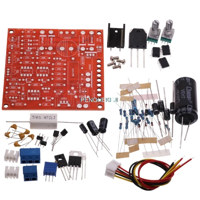 Ajustável DC Power Supply, curto-circuito Kit de Proteção de Limite de Corrente, DIY, Arduino, 0-30V, 2MA-3A