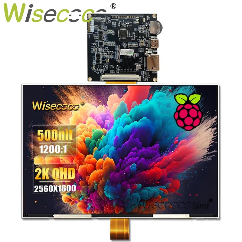 8.9 Inch 2560x1600 2K Touch LCD Screen Display Raspberry Pi Display 500 Nits LCD Monitor MINI USB Driver Board