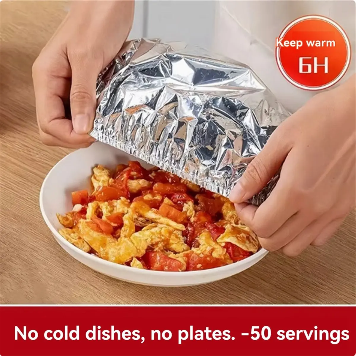 N14R Top Reusable Aluminum Foil Film Thermal Insulation Cover Aluminum Foil Food Cover for Kitchen,Sandwich Insulation Packaging