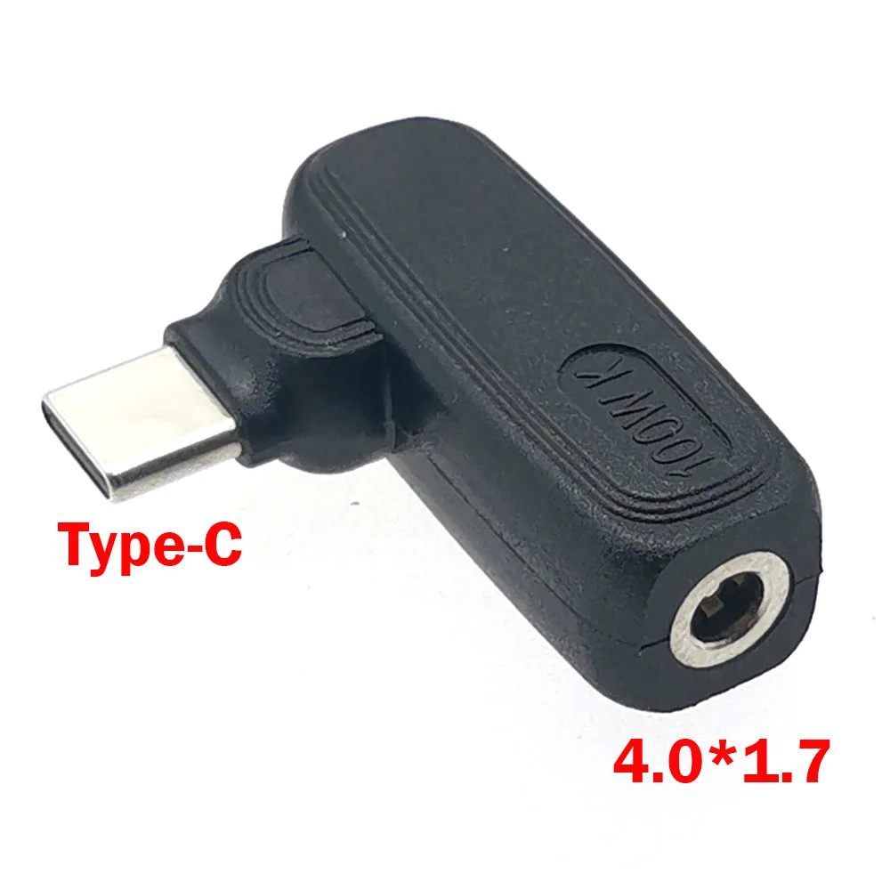 1pc 100W DC 4017 5.5*2.1/2.5 To USB Type C Plug Universal Laptop Supply Converter PD Power Adapter Connector For Lenovo HP ASUS