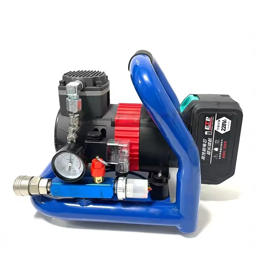 21V Lithium Battery Air Pump Suitable For Makita 18-21V Battery Household Portable Rechargeable Lithium Battery Air Compressor