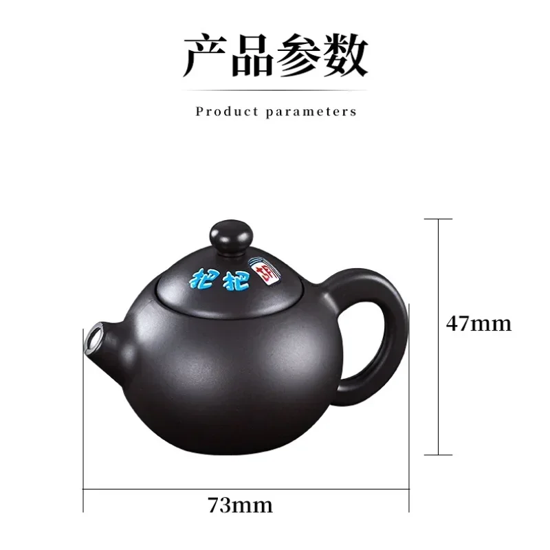 Rotating Decompression Creative Teapot Lighter Windproof Deep Blue Straight Flame Turbine Torch Lighter Small Portable Accessory