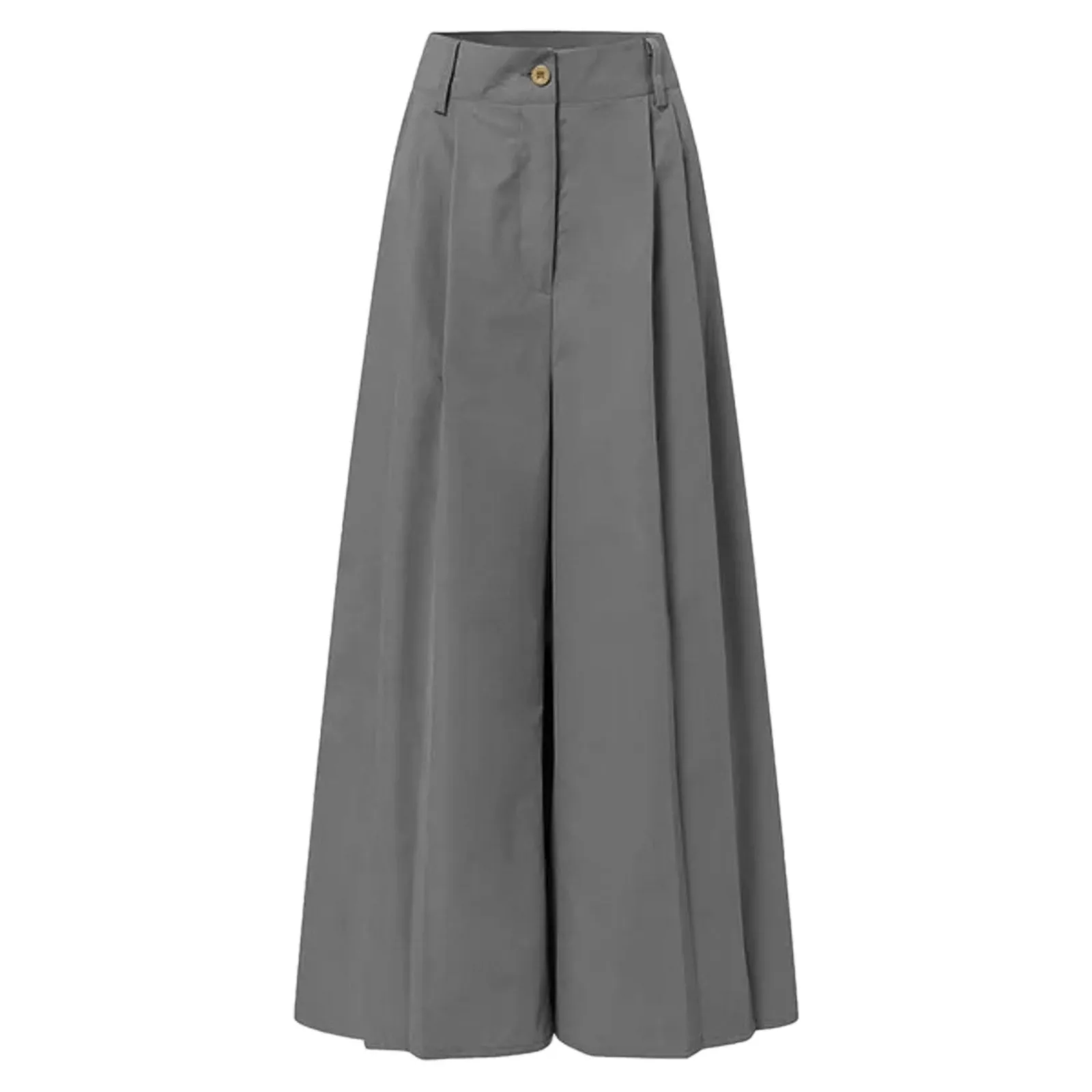 Women Palazzo Pants Summer Style Cotton Linen Comfy Baggy Trousers With Pockets Fashion Elegant Party High Waist Loose Trousers