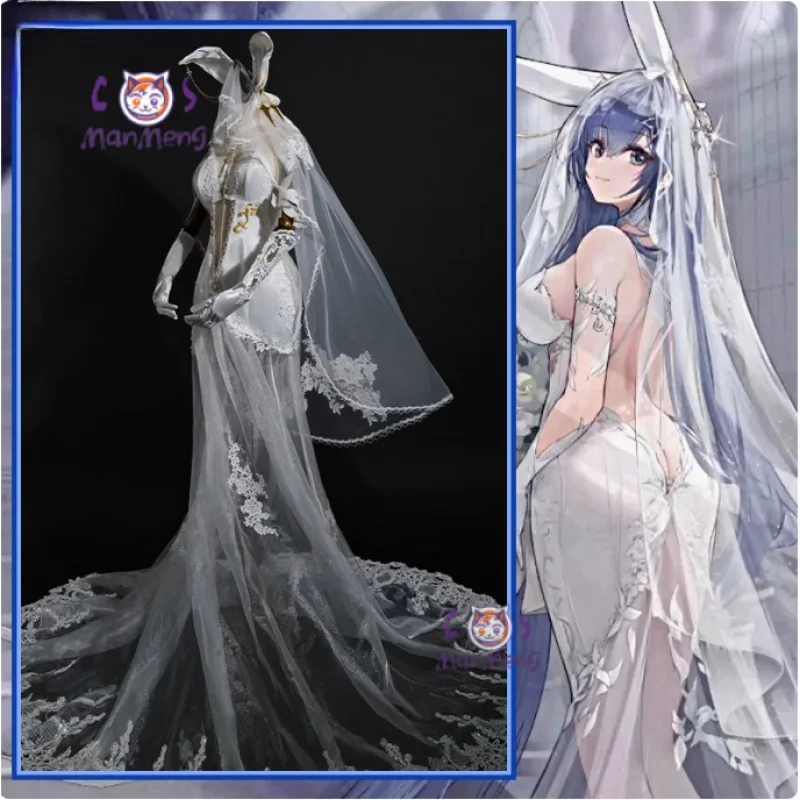 

USS NEW JERSEY BB-62 Azur Lane Big J Черный Дракон Косплей Костюм Платье Головной Убор Опора Перчатки Хэллоуин Женское Свадебное Платье