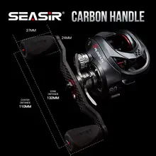 Seasir Salminus Baitcasting Reel Metal Aluminum Frame Two Spools 8.0:1 11+1BB Drag 12KG Fishing Reel 1