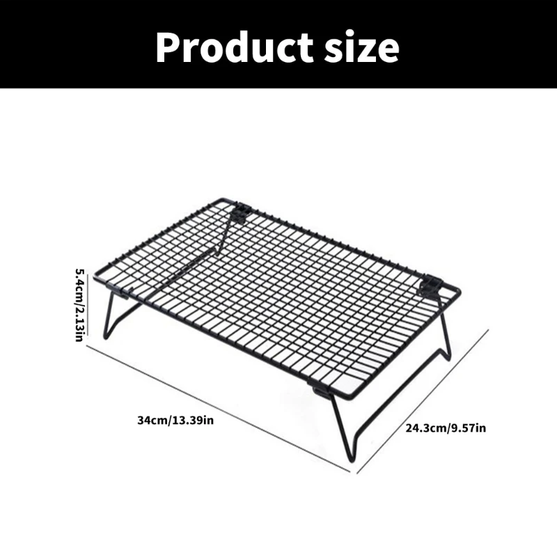 N7MD Stackable Cooling Rack for Bread Cookie Efficient Nonstick Wire Baking Tool