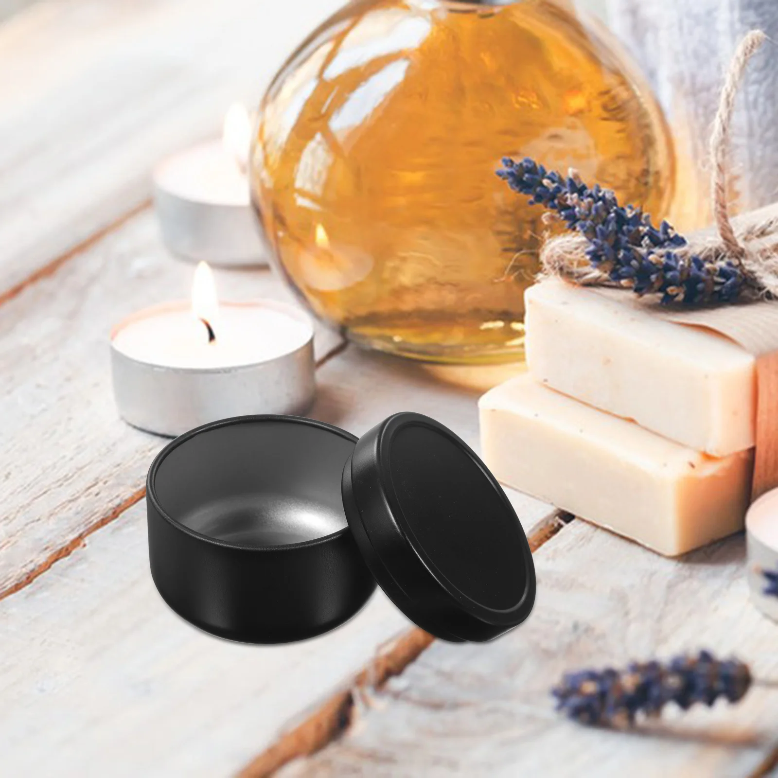 

12 Pcs Jar with Lids Jars Container Votive Candles Scented DIY Canister Containers Holder