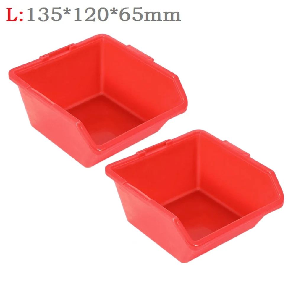 2pcs Storage Parts Box Workshop Goods Shelves Organizer Bin Screw Parts Hardware Classification Case PE Tool Accessories