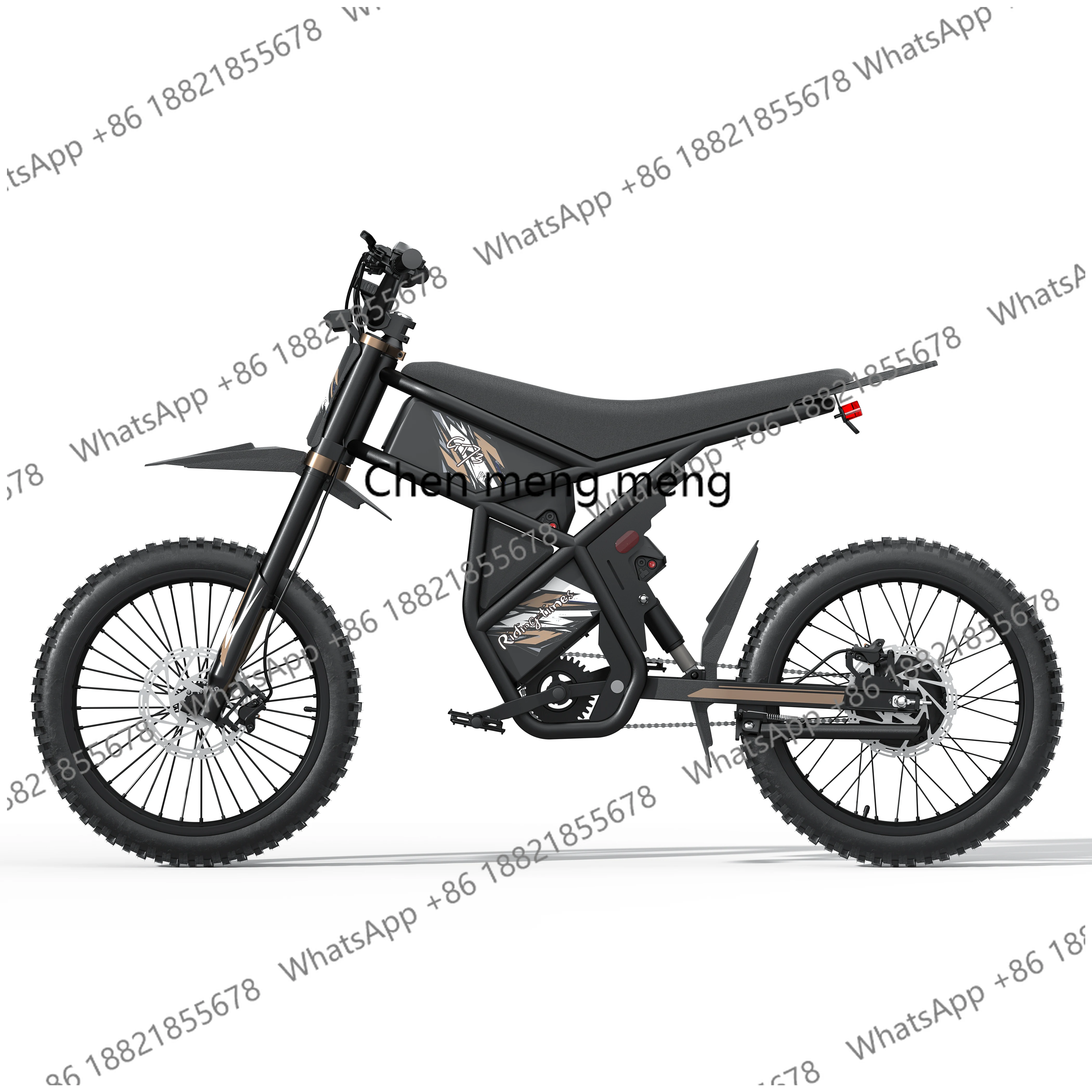 Ridingtimes GT73PRO 20 Rear Wheel Electric Motocross Dirt Bike with High Motor for Off-Road Riding