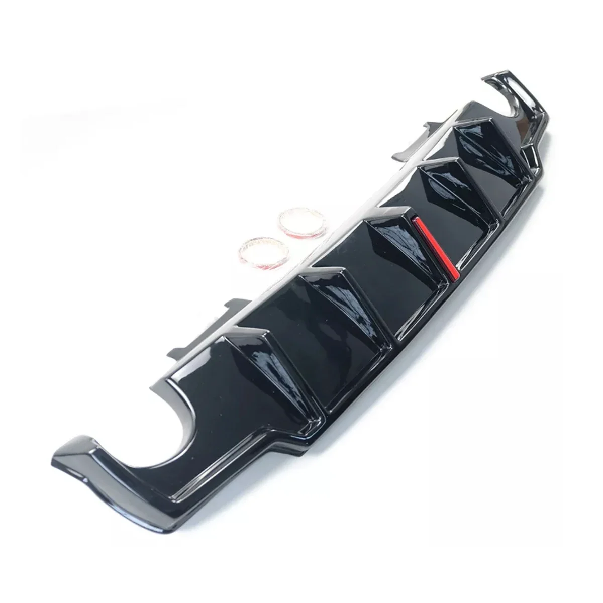 For Lexus IS250 IS300 IS350 2006-2012 Rear Bumper Diffuser With Pilot Led Light Tail Lip Spoiler Splitter Car Auto Accessory