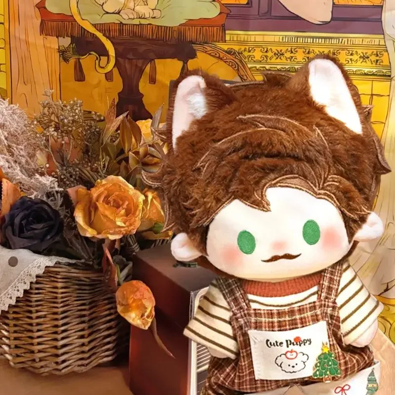 20CM Stardew Valley Harvey Anime lindo muñeco  peluche juguetes con esqueleto relleno Cosplay Kawaii orejas Festival para amig