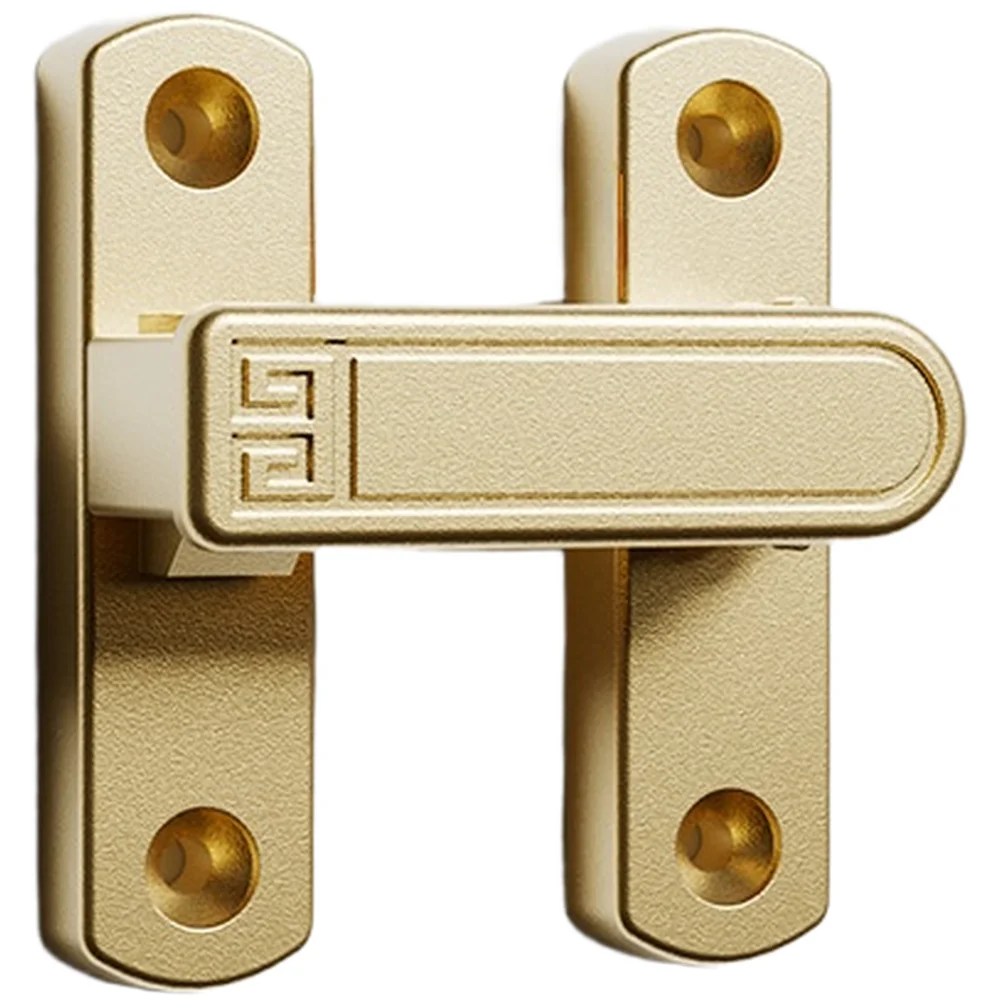 Zinc Alloy Door Latch for Sliding Doors Cabinets No Drill Adjustable Height 0-7mm Matte Finish 5.73x2.2x6.724cm