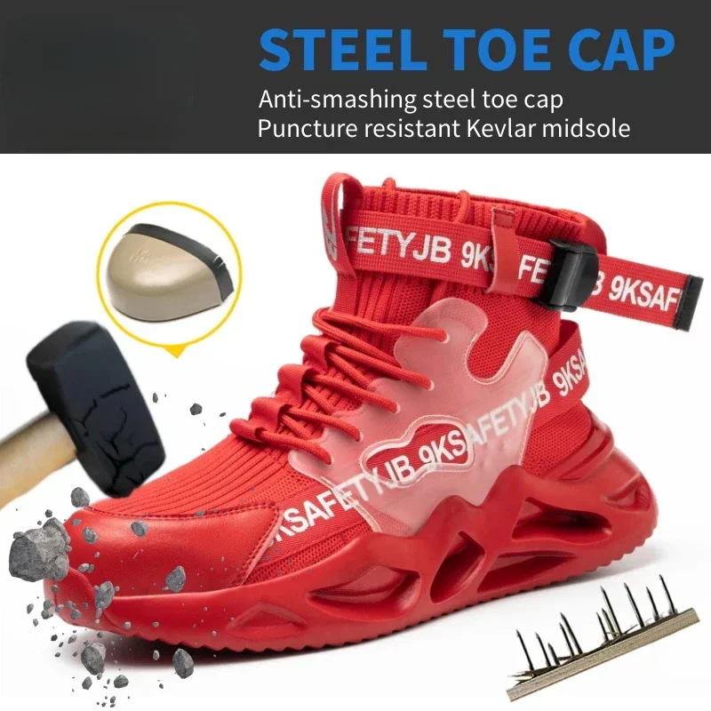 

DurableNew Breathable Soft High-top Anti-smashing And Anti-piercing Labor Insurance Shoes Are Issued One By One