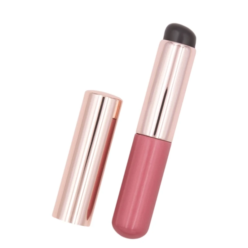 Silicone Lip Brush with Lid Lipstick Application for Cosmetic Enthusiasts