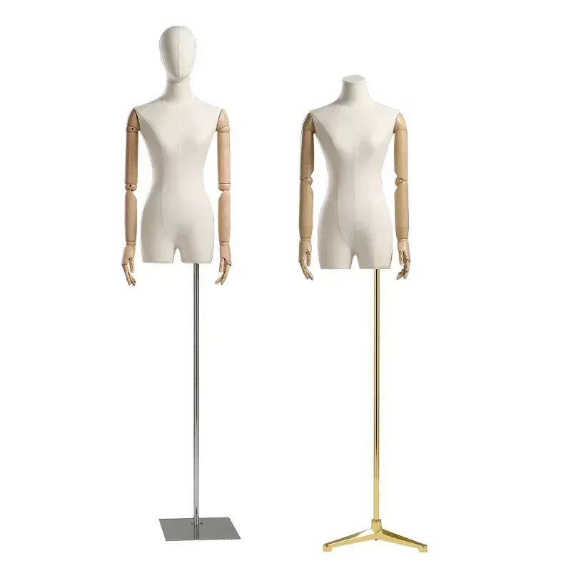 Clothing Store Mannequin for Women's Clothing Pendant Joint Hand Small Chest Model Frame Window Upper-Body Display Stand