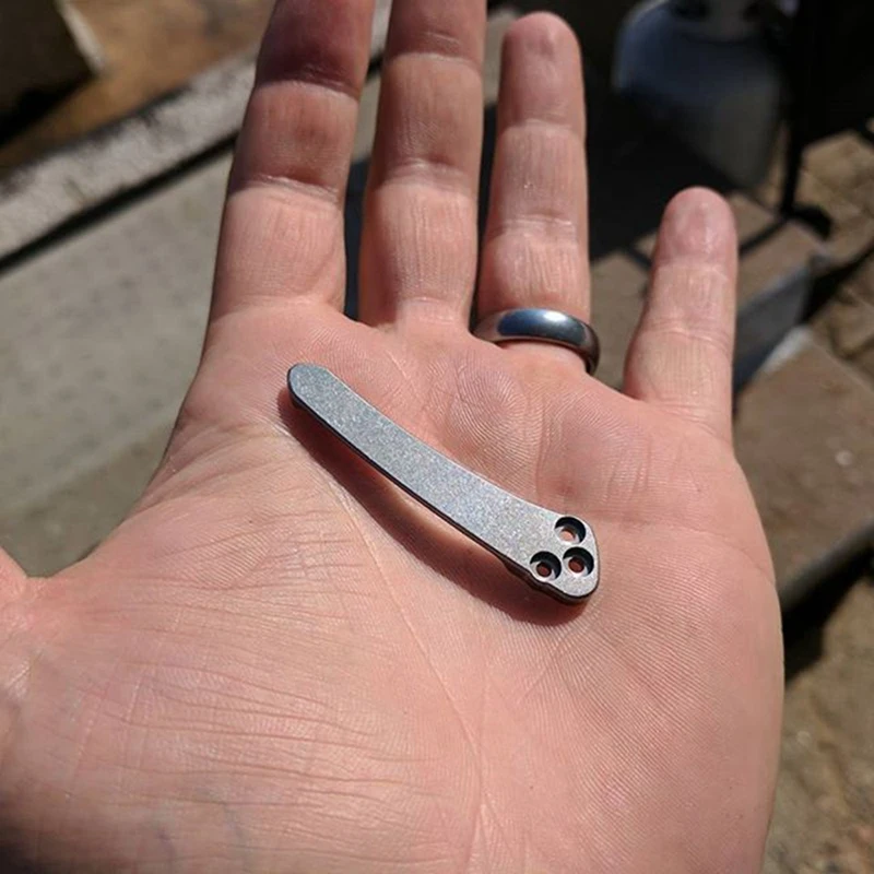 Слитный зажим из титанового сплава C81, карманный Задний зажим с 3 винтами, аксессуары для инструментов C81