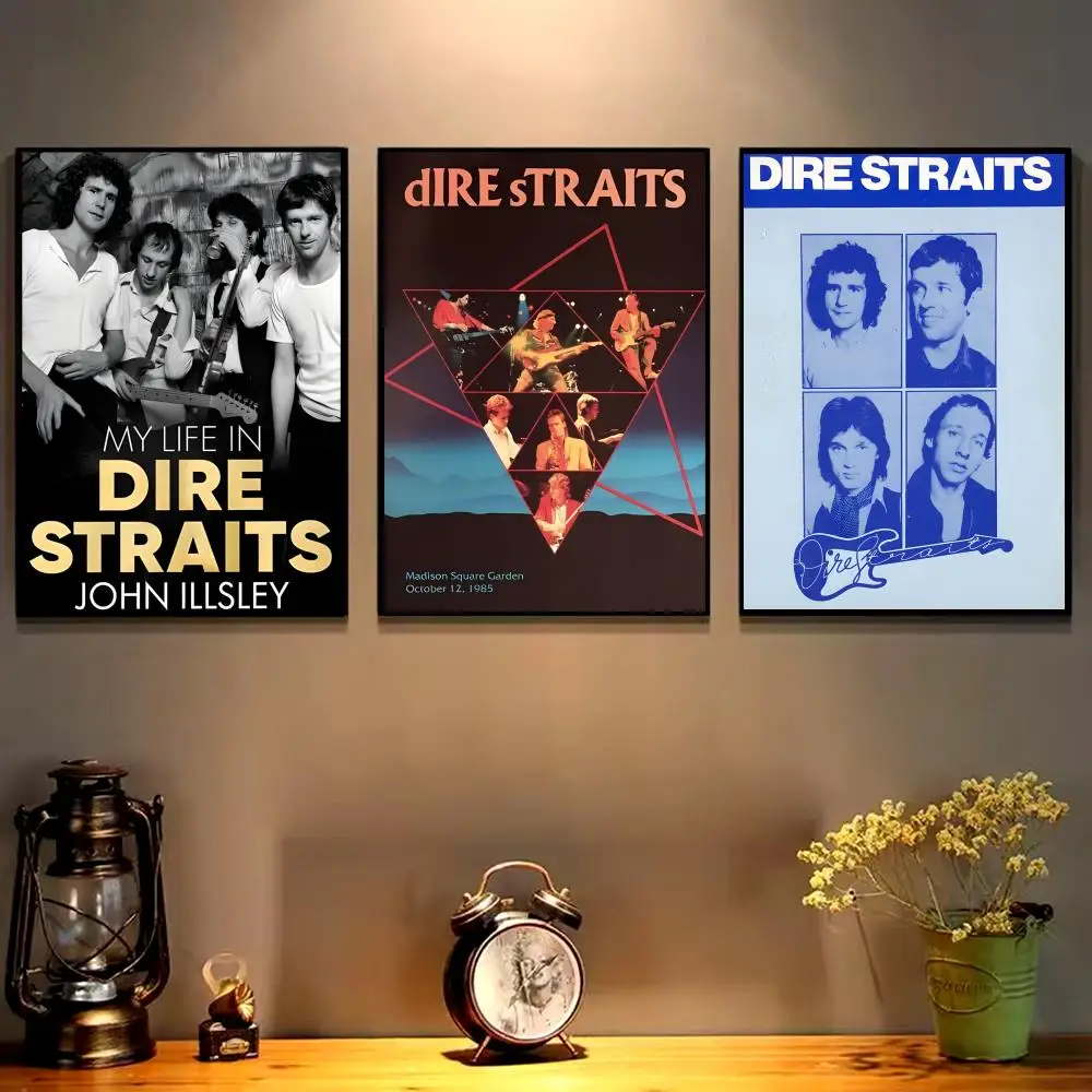 Punk rock band the D-dire S-straits Poster HD art sticky wall waterproof home living room bedroom bar aesthetic decoration