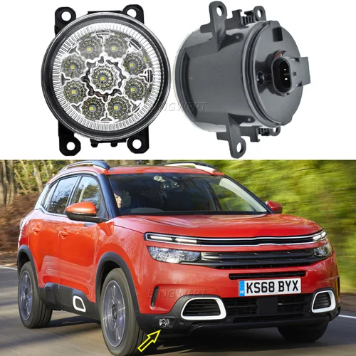 Imagen 1 del producto Luces LED antiniebla para Citroën C5 AirCross, conjunto de lámpara de circulación diurna, 12V, H11 DRL, 2018, 2019, 2020