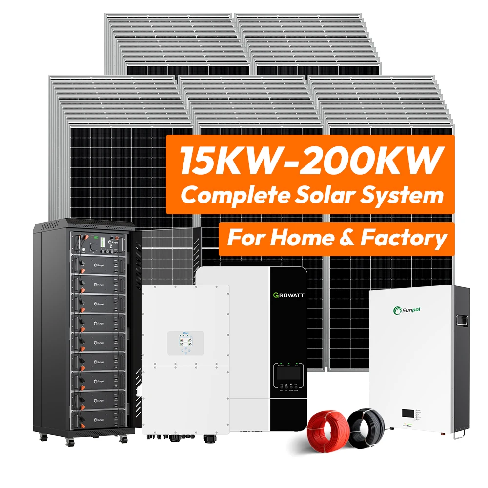 

Sunpal 10Kw Hybrid Solar Panels Energy System 5Kw 15Kw 50Kw 20Kw 100Kw Complete Kit Solar Power System With Storage Set For Home