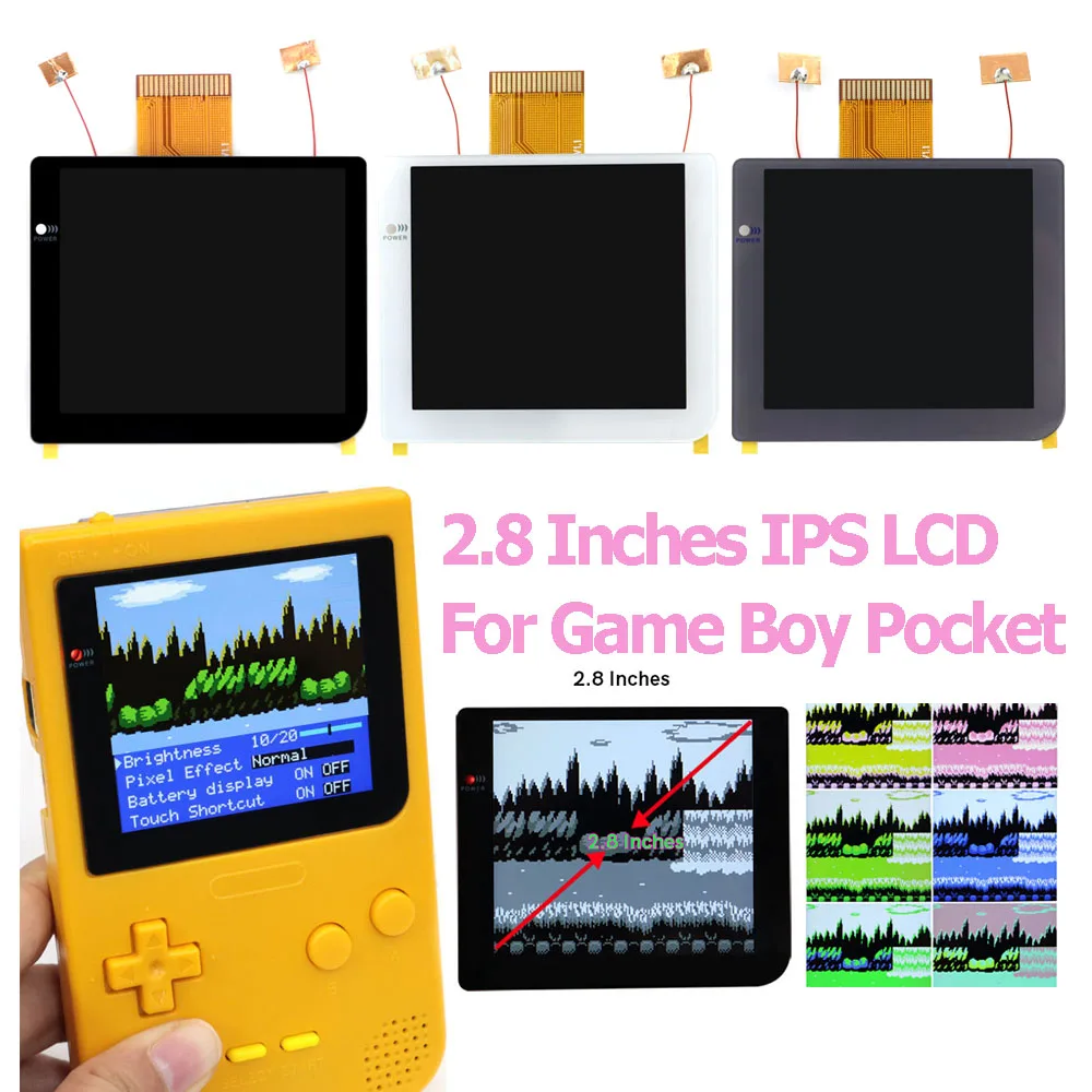 for-game-boy-pocket-gbp-28-laminated-ips-lcd-screen-kit-480x432-backlight-backlit-retro-pixel-osd-menu