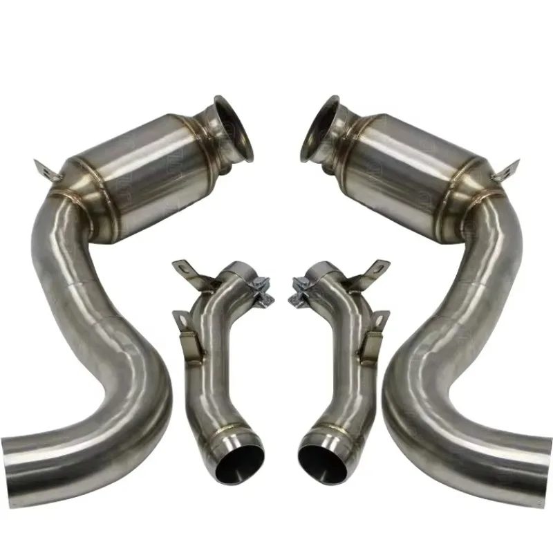 Hot Sale Exhaust Pipe Stainless Steel Catted Exhaust Downpipe for C190 AMG GTR