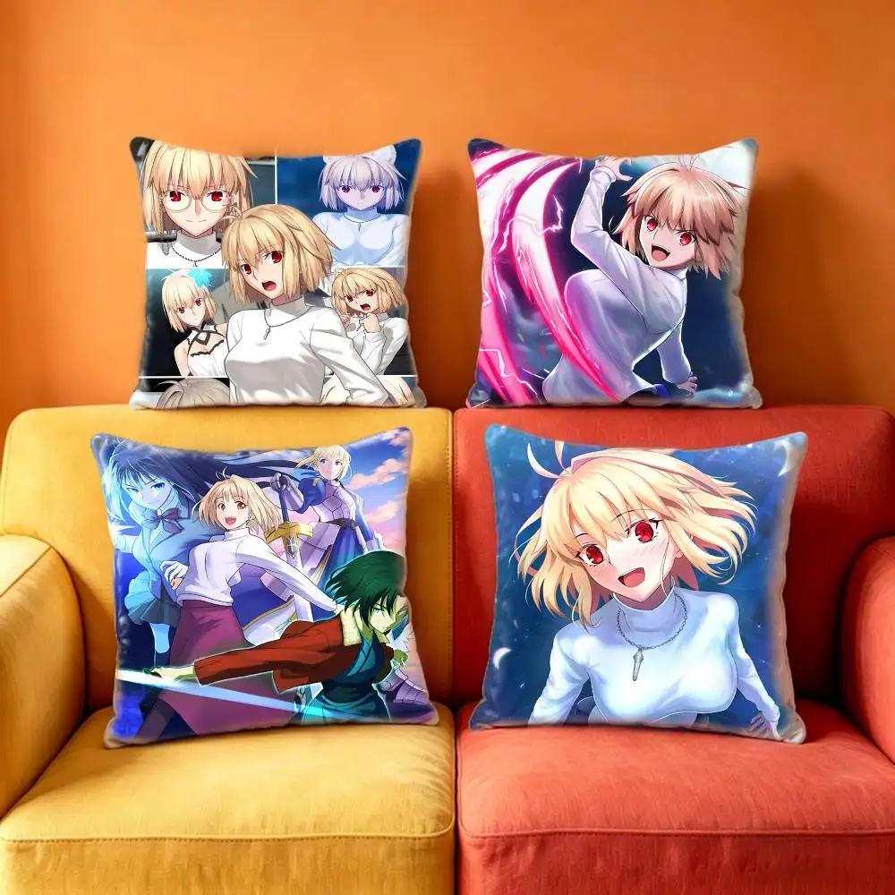 Arcueid Brunestud Hisui Kohaku Tsukihime  Pillow Case Anti-dustmite Pillowcase Invisible zipper silky Sofa cushion