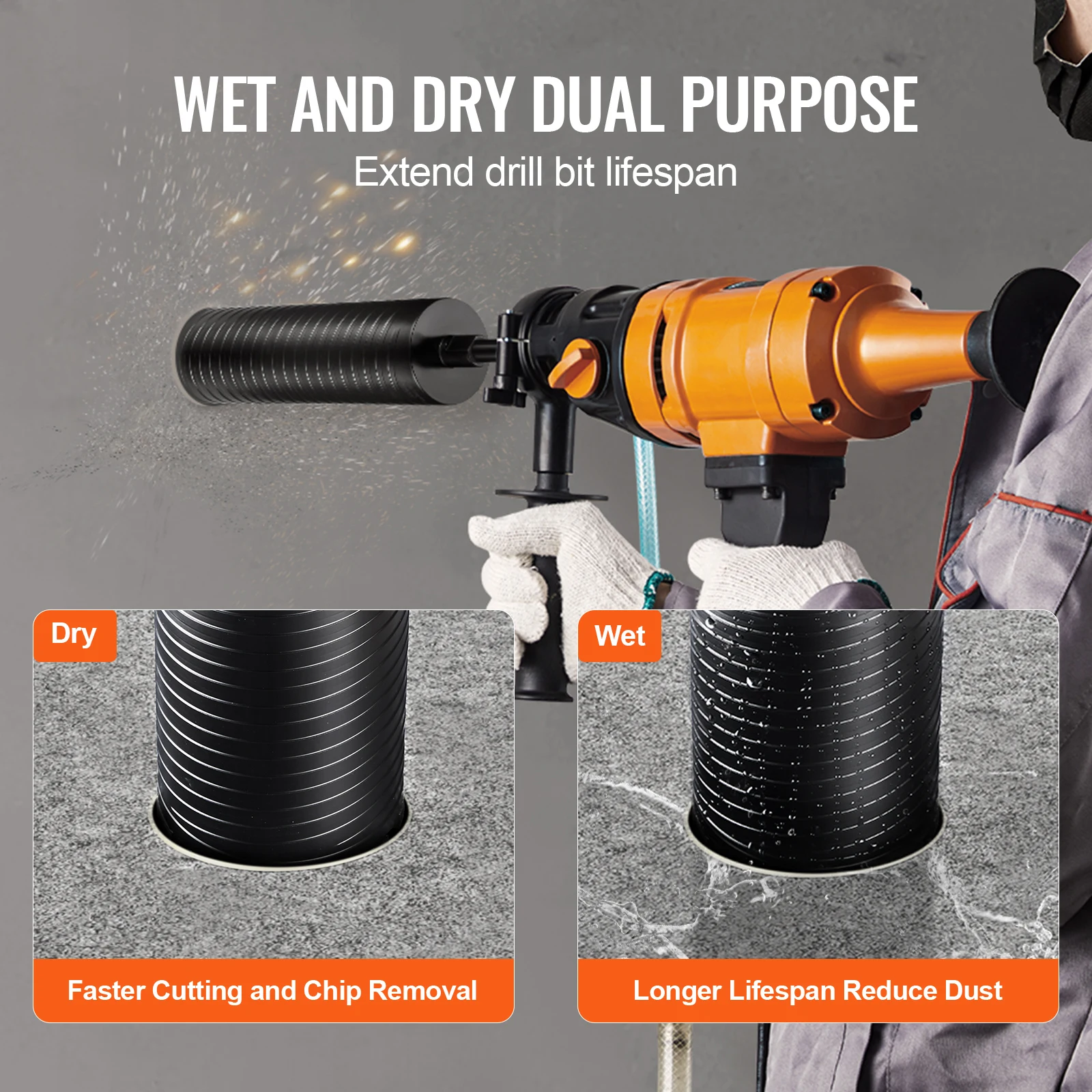 VEVOR Core Drill Bit Wet/Dry D - đánh giá và giá Industrial Laser Drill